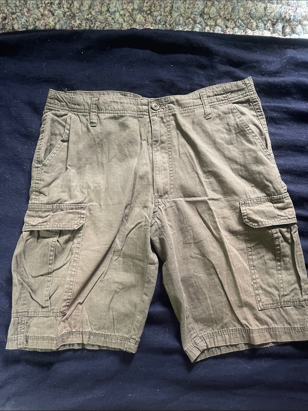 Michael Brandon Olive Green Cargo Shorts